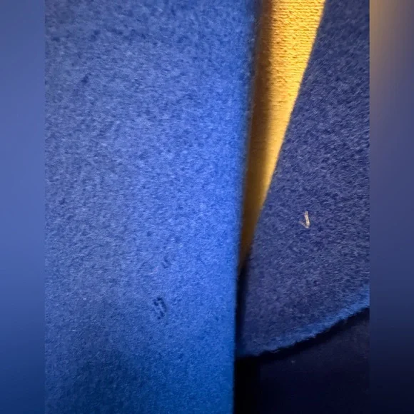 💎 VINTAGE Christian Dior Boutique Royal Blue Wool Long Coat- Size 14 - Picture 14 of 16